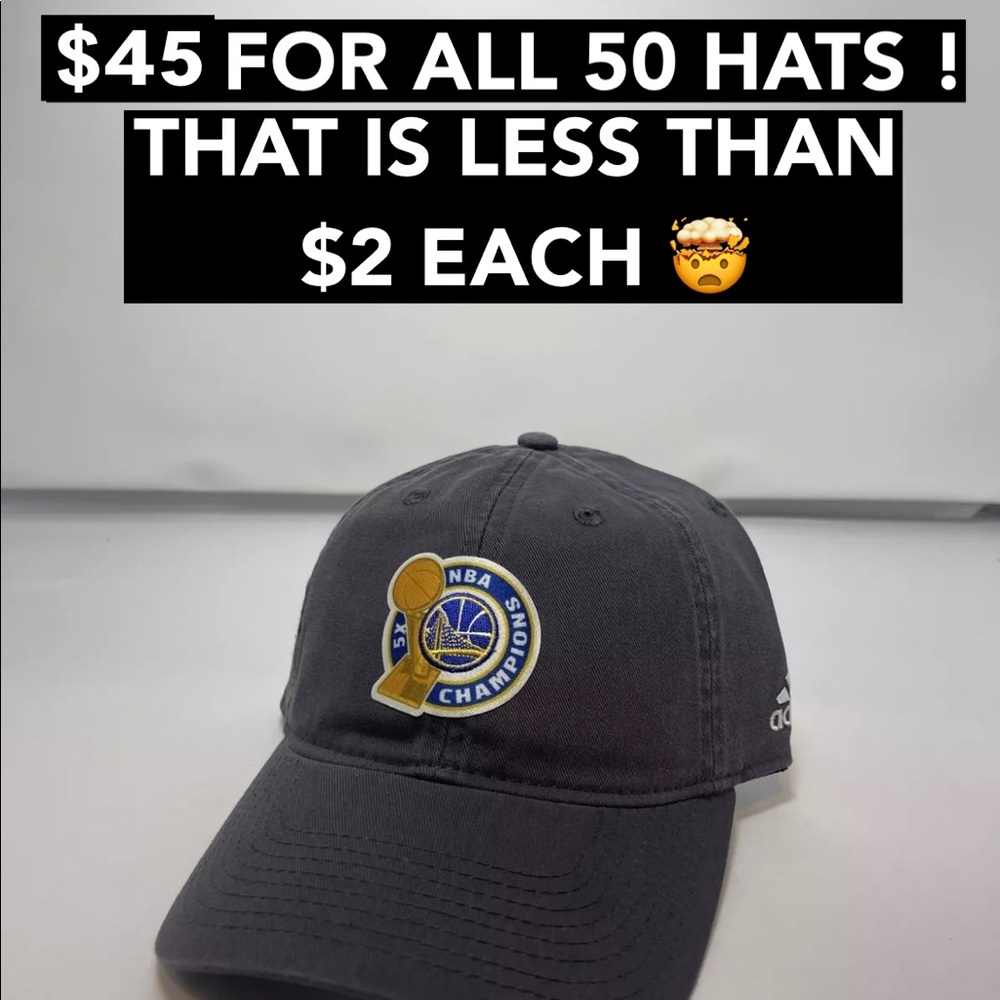 PRICED TO SELL Adidas Hat - Golden State Warriors - Picture 1 of 4